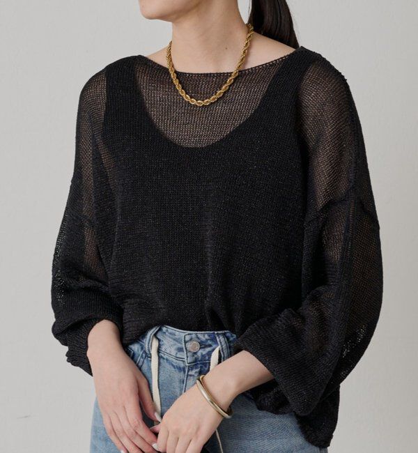  「ラメニットプルオーバー」|ニット・セーター|