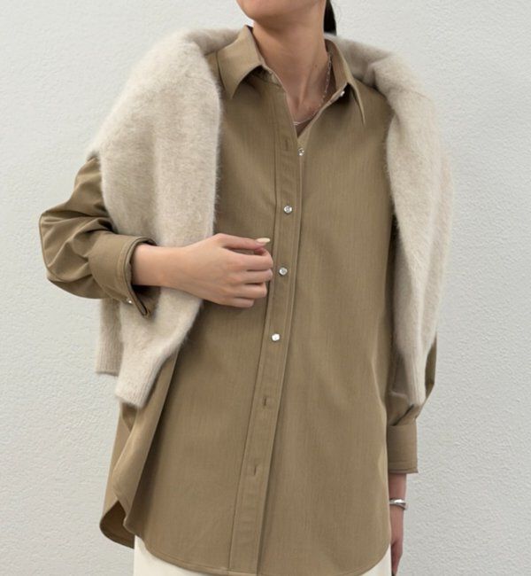  「TR BIGシャツ」|シャツ・ブラウス|ベージュ