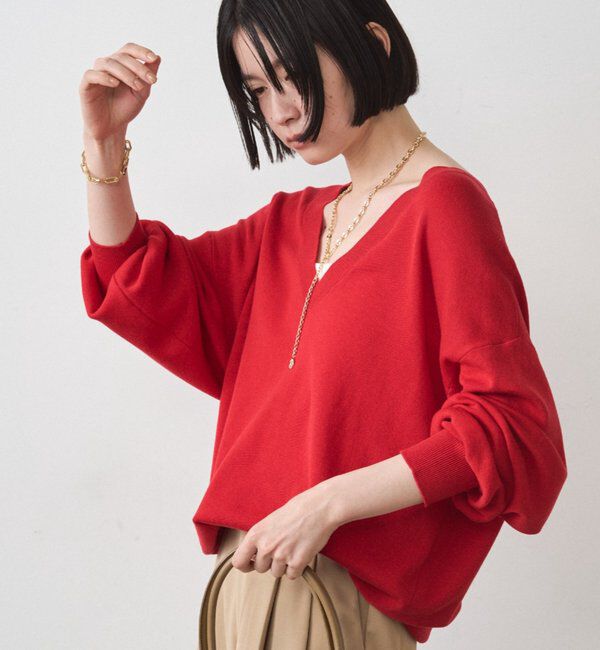  「ディープVニット」|ニット・セーター|