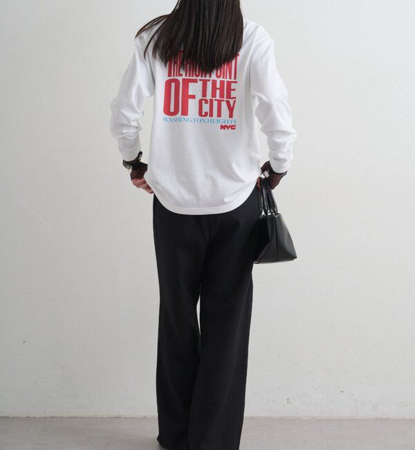  「麻調合繊タックパンツ」|チノ|