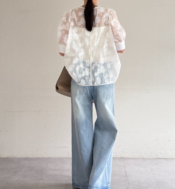  「シアージャガードパフブラウス」|シャツ・ブラウス|