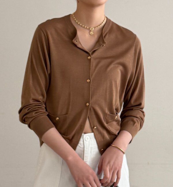  「シルクニットカーデ」|ニット・セーター|