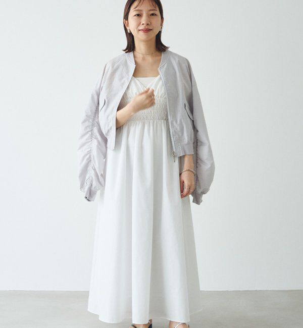  「【PUFRILL/パフリル】袖ギャザーブルゾン」|ベスト・ジレ|