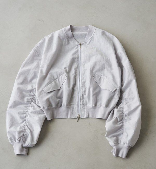  「【PUFRILL/パフリル】袖ギャザーブルゾン」|ベスト・ジレ|