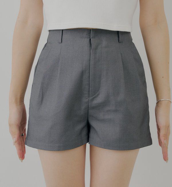  「フロントタックショートパンツ」|チノ|