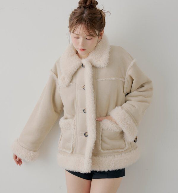  「2wayスタンドムートンルーズジャケット」|その他|