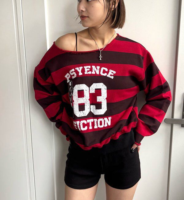  「エリオットナンバリングワンショルダースウェット」|Tシャツ・カットソー|