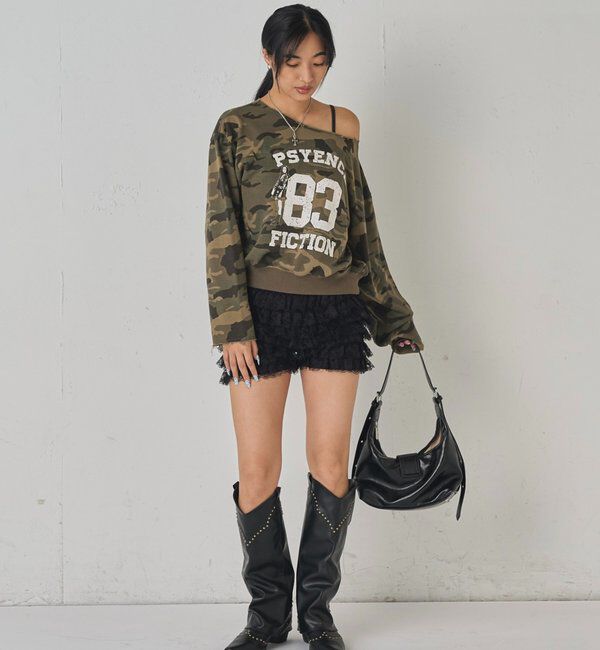  「エリオットナンバリングワンショルダースウェット」|Tシャツ・カットソー|