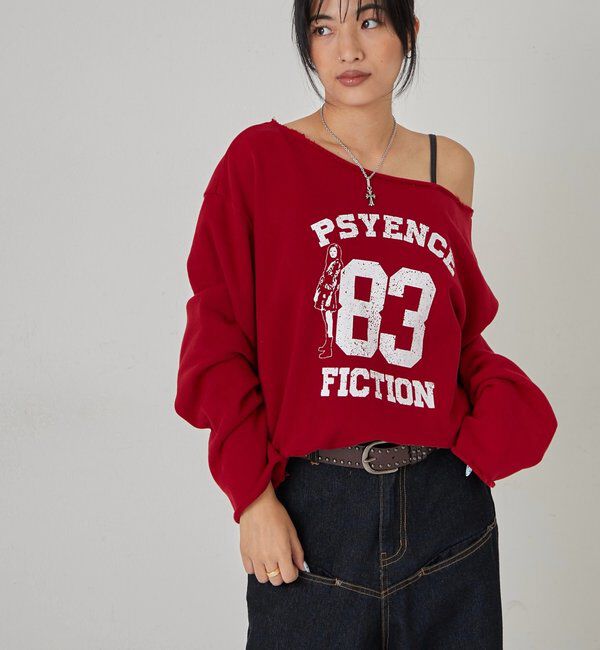  「エリオットナンバリングワンショルダースウェット」|Tシャツ・カットソー|