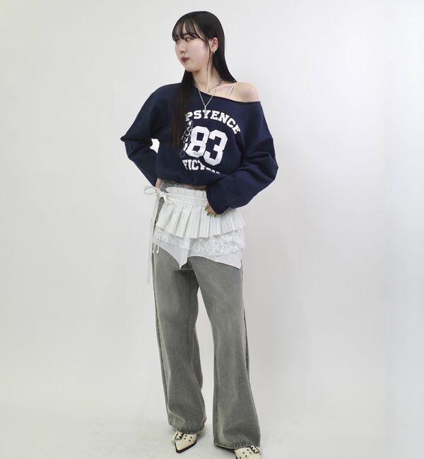  「エリオットナンバリングワンショルダースウェット」|Tシャツ・カットソー|