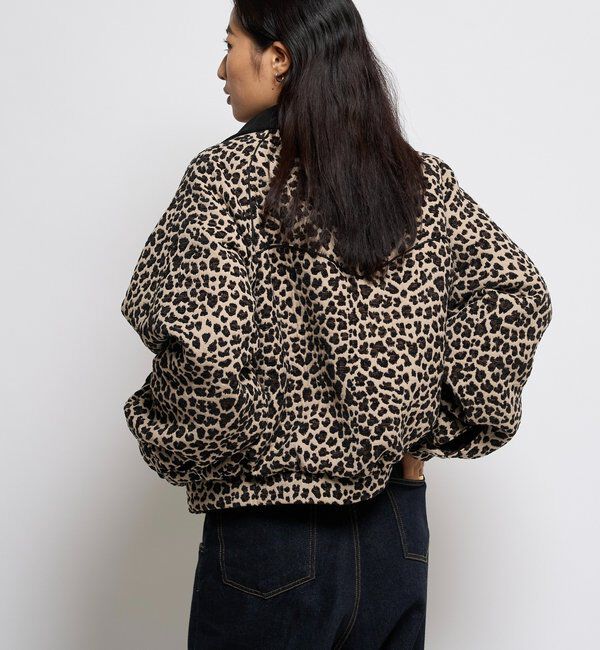  「レオパードジャガードブルゾン」|ブルゾン・スタジャン|