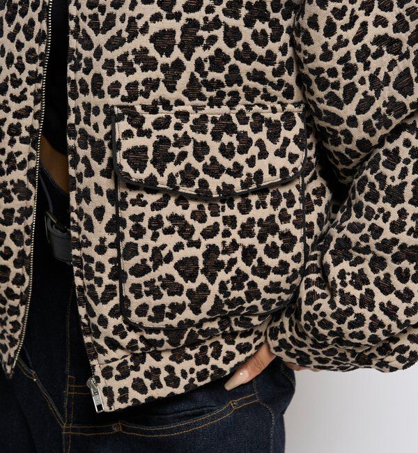  「レオパードジャガードブルゾン」|ブルゾン・スタジャン|