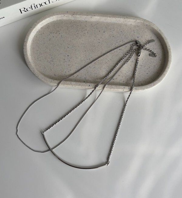  「〈GOLDY/ゴールディ〉2SETバーチェーンネックレス」|リング|シルバー