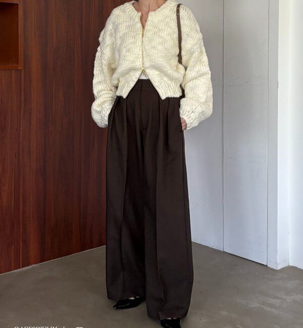  「【LE'MAGE&times;gemeilコラボ】スラブジップカーディガン」|カーディガン|