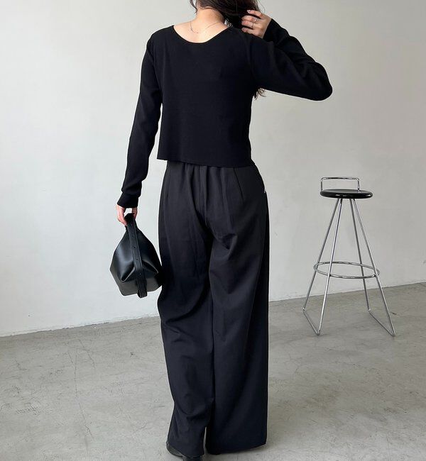  「【WEB限定】Wジップレイヤードニット」|カーディガン|