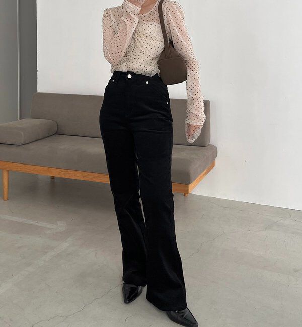  「【人気のため再販！セレモニーにも◎】フロッキードットブラウス」|シャツ・ブラウス|