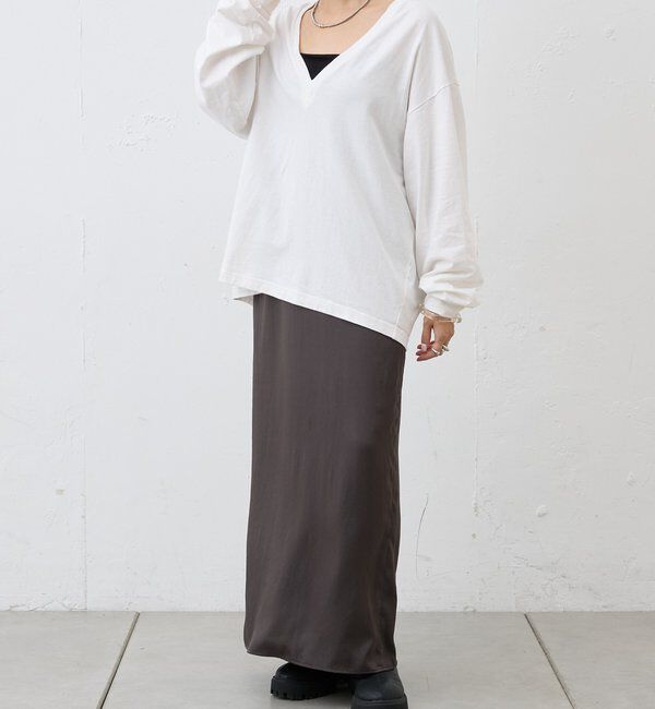  「【ONIT】ディープVネックカットソー」|Tシャツ・カットソー|