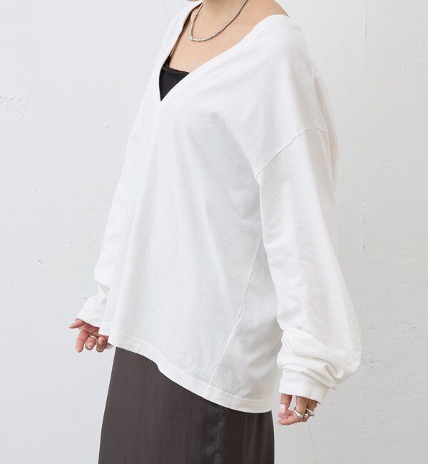  「【ONIT】ディープVネックカットソー」|Tシャツ・カットソー|