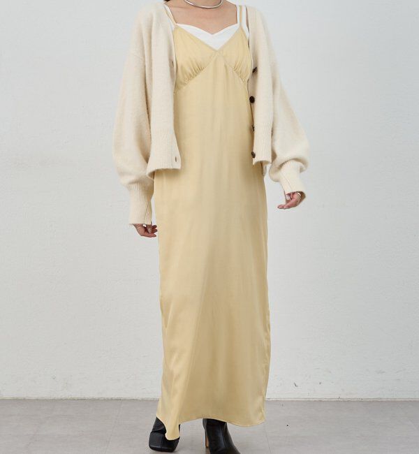  「サテンキャミワンピース」|ワンピース|