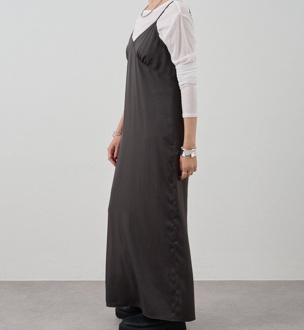  「サテンキャミワンピース」|ワンピース|