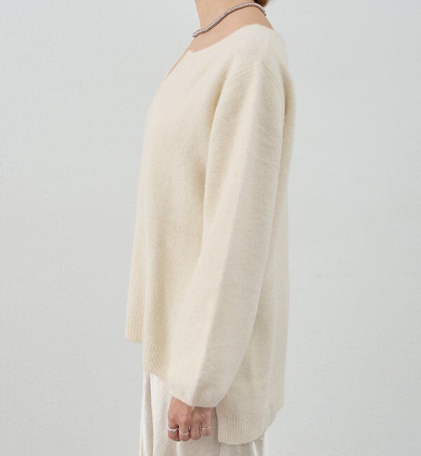  「ファーウールキーネックニット」|ニット・セーター|