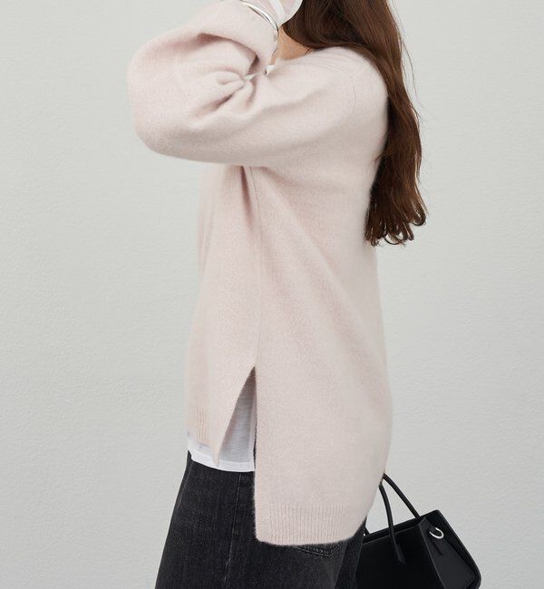  「ファーウールキーネックニット」|ニット・セーター|
