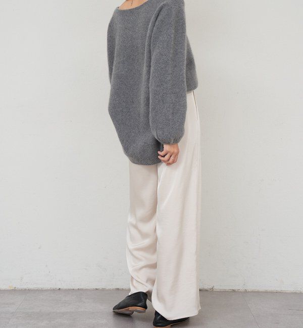  「サテンワイドパンツ」|チノ|