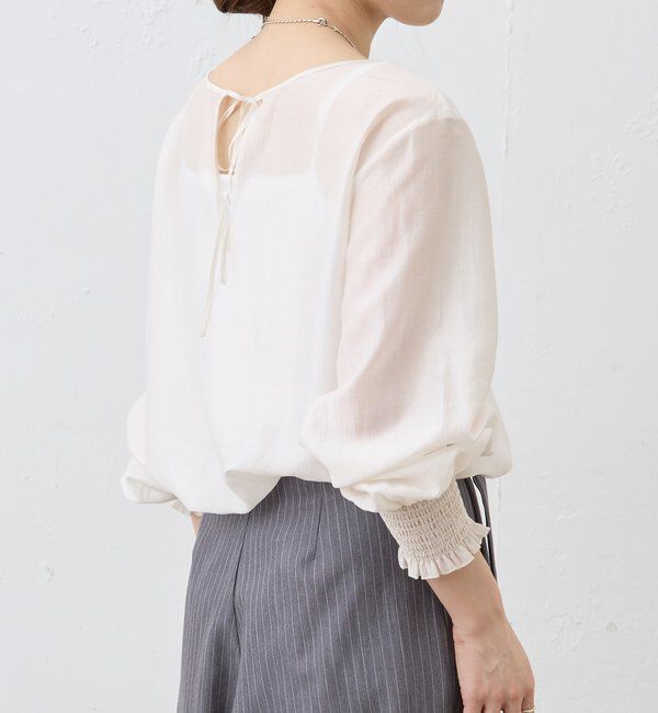  「2WAYミニマルタイブラウス」|シャツ・ブラウス|
