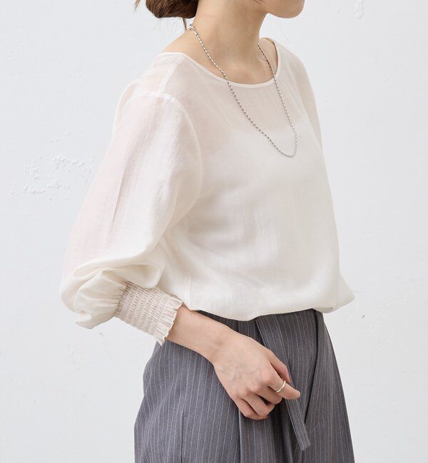  「2WAYミニマルタイブラウス」|シャツ・ブラウス|