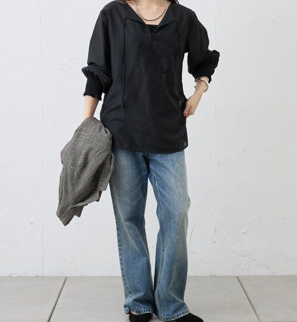  「2WAYミニマルタイブラウス」|シャツ・ブラウス|