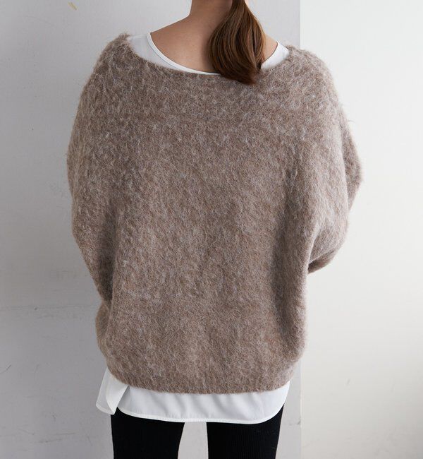  「【着映えニット】シャギーＶネックプルオーバー」|ニット・セーター|