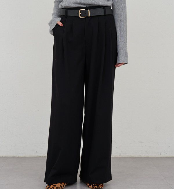  「【インフルエンサー＠tsuru00コラボ】3タックスラックスパンツ」|チノ|