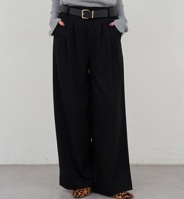  「【インフルエンサー＠tsuru00コラボ】3タックスラックスパンツ」|チノ|