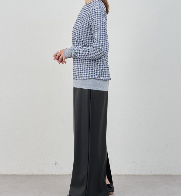  「レースチェックプルオーバー」|Tシャツ・カットソー|