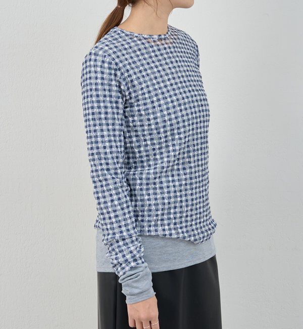  「レースチェックプルオーバー」|Tシャツ・カットソー|