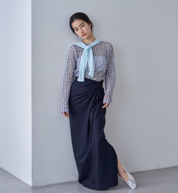  「レースチェックプルオーバー」|Tシャツ・カットソー|