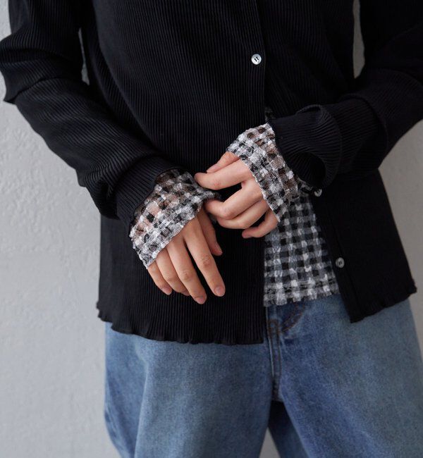  「レースチェックプルオーバー」|Tシャツ・カットソー|