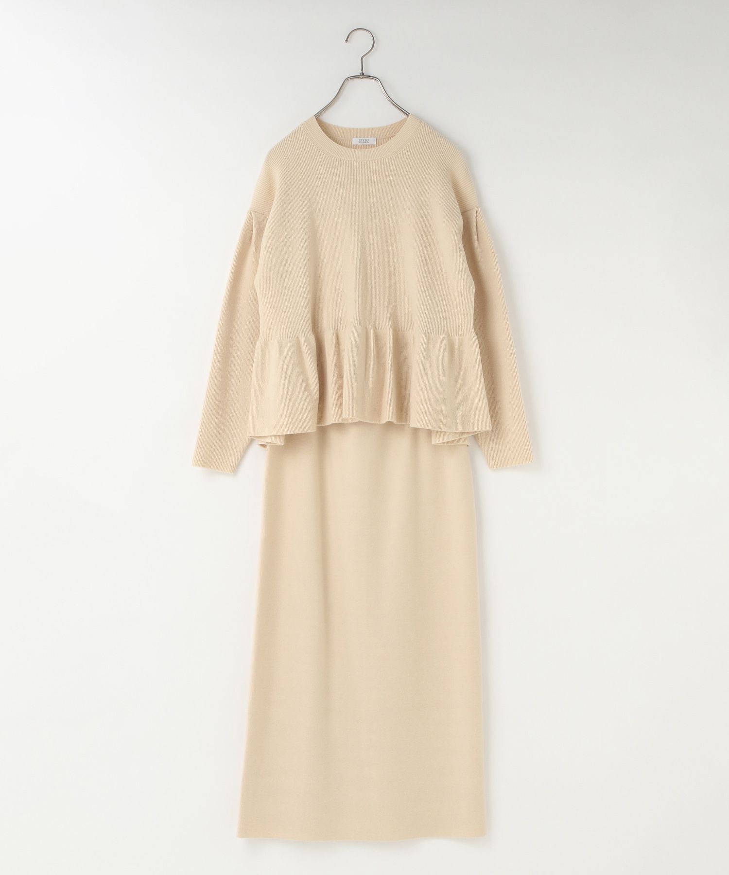 LOWRYS FARM「ペプラムニットSETUP」|ワンピース|NTL