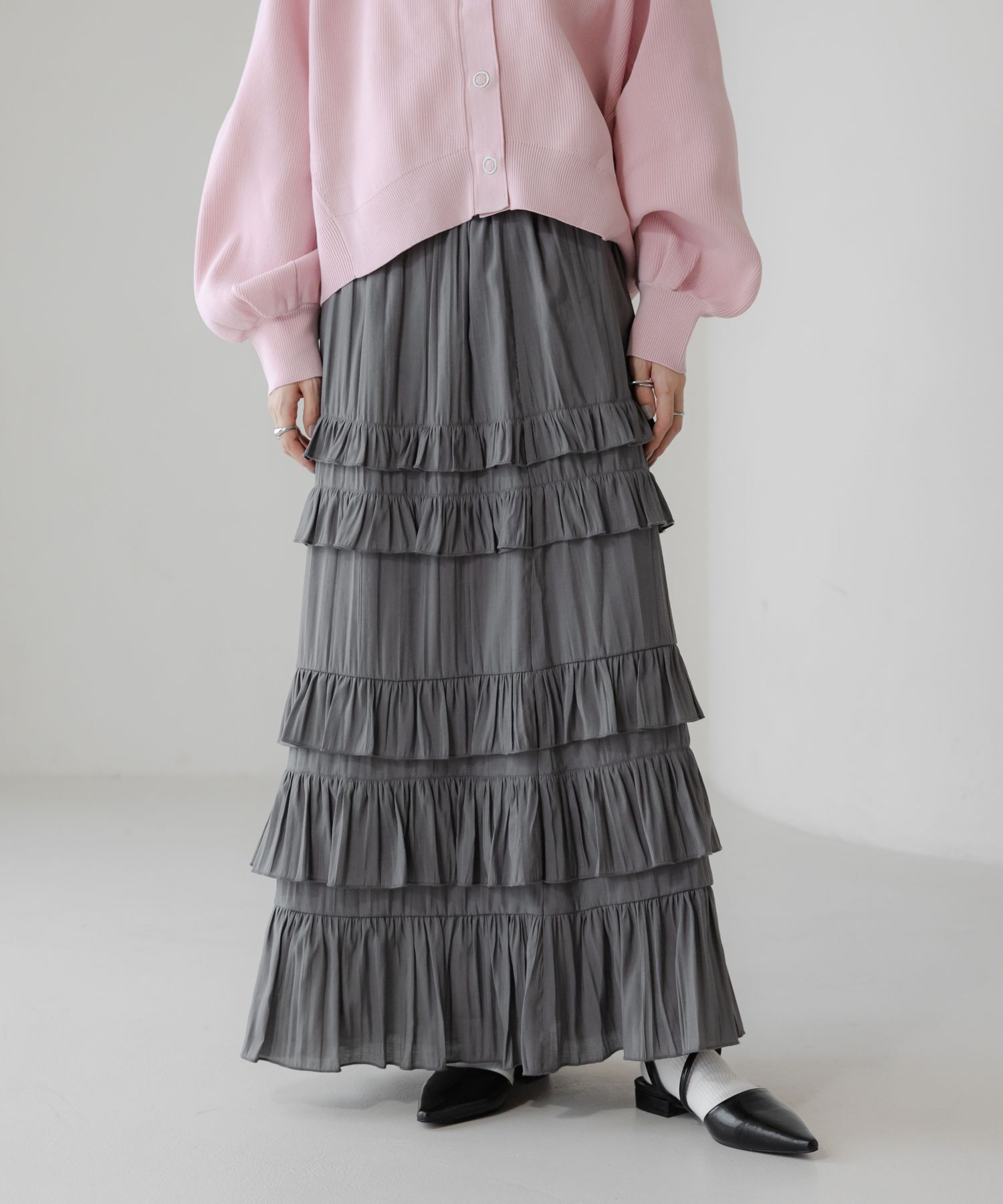 LOWRYS FARM「フリルティアードスカート」|スカート|