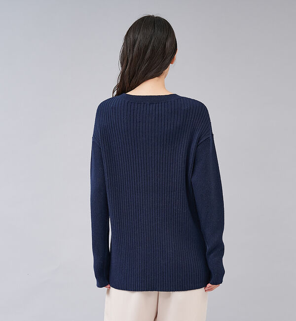 collex「【セットアップ対応】フロント スリット リブプルオーバー」|ニット・セーター|