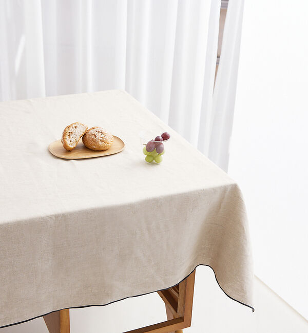 collex「リネン ナトゥーラ テーブルクロス 130&times;180cm」|ブランケット|ベージュ