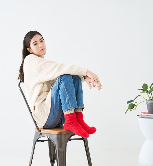 collex「【ユニセックス】バイカラーリバーシブル ルームソックス」|ソックス|