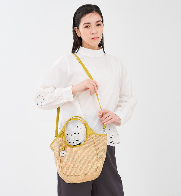 collex「【MARCO MASI】別注 レザーハンドル ラフィア 2WAYトートバッグ M」|トートバッグ|