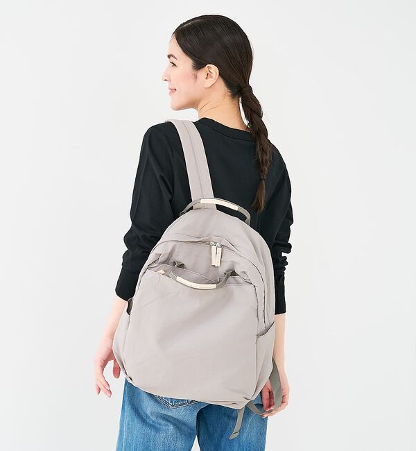 collex「【WEB限定】【EARTH MADE】12ポケット インサイドプリント2WAYリ」|リュック|ライトグレー