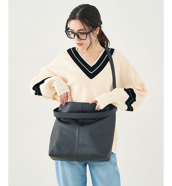 collex「２WAYデザイン ハンドル トートバッグ」|トートバッグ|ブラック