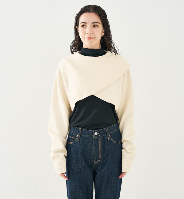 collex「2WAYショートニットプルオーバー」|ニット・セーター|