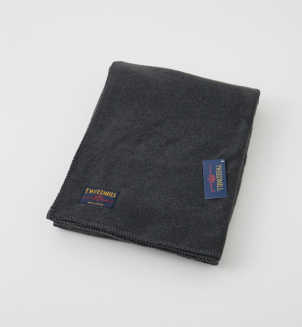 collex「【一部別注】【TWEEDMILL/ツイードミル】 フリースブランケット145&times;2」|ブランケット|チャコールグレー