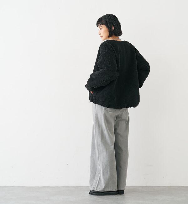 collex「キルト&times;ボアリバーシブル中綿ブルゾン」|ブルゾン・スタジャン|