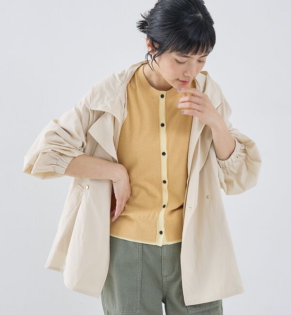 collex「レイヤード風ジップアップコート」|ブルゾン・スタジャン|