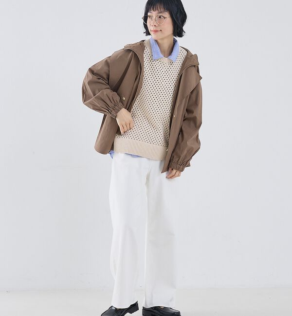 collex「レイヤード風ジップアップコート」|ブルゾン・スタジャン|